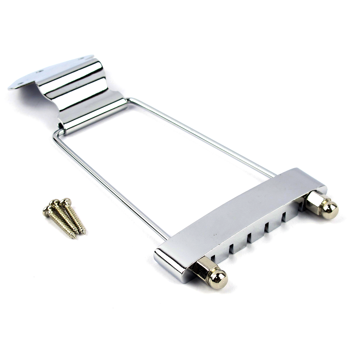 1pc Chrome Plated Trapeze 6string Tailpiece for Archtop Acoustic Guitar Silver eBay