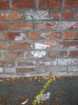 Photo 6x4 OS benchmark - Merridale, 92 Richmond Road Wolverhampton An OS  c2015