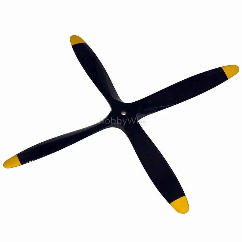 4 Blades 11x6 Engine Wood Propeller Black for Nitro Fuel RC Model Airplane - Image 4 of 4