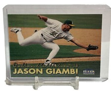 1999 (ATHLETICS) Fleer Tradition Warning Track #102 Jason Giambi NM