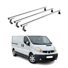 Dachträger Grundtäger für Opel Vivaro A 2001-2014 75kg Aluminium Silber 3 tlg
