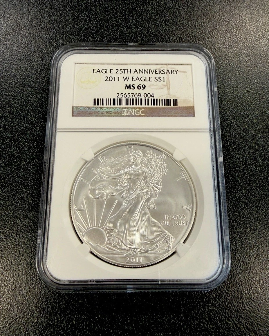 NGC Certified American Eagle MS 69 Silver Bullion Coins for sale