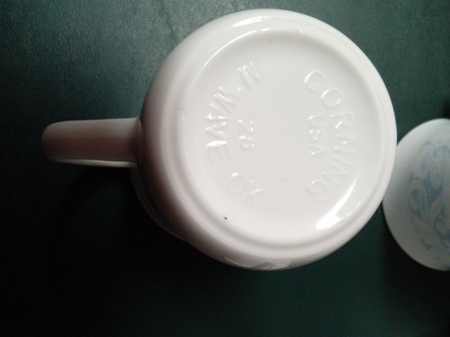 Corelle Corning Sea & Sand 3-5/8" Coffee Cups Mugs Set of 4 - Picture 9 of 9