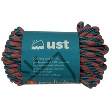 Ultimate Survival ParaTinder 550 Paracord w/ Tinder Orange/Blue 30 ft