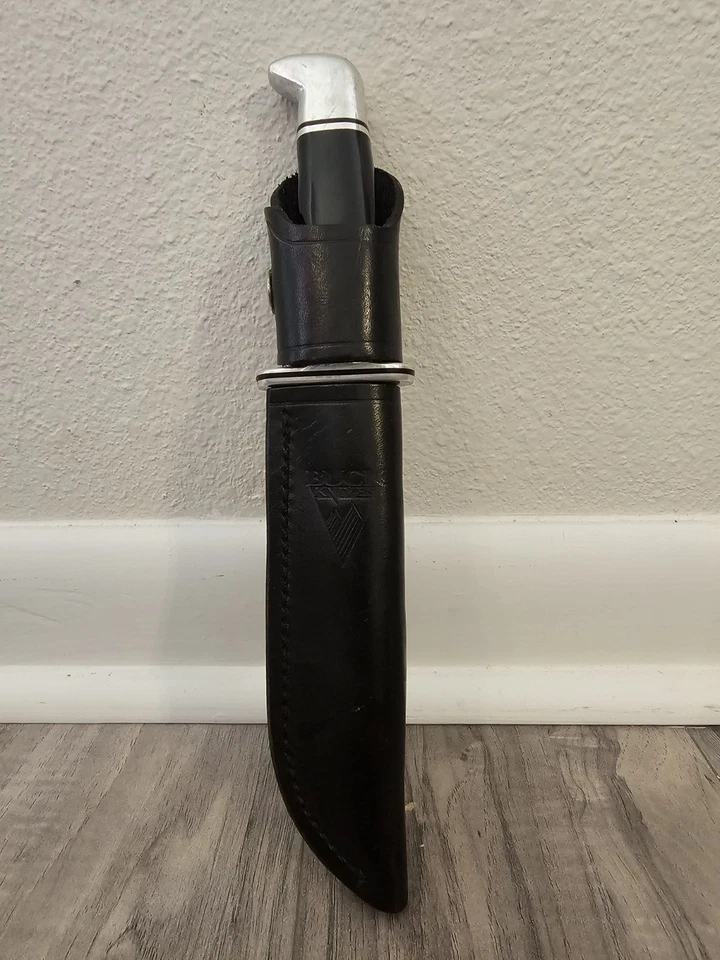CUCHILLO DE CAZA BUCK Modelo 119 con funda hoja de 6' funda de 10,5' EE. UU. Foto 3 de 4