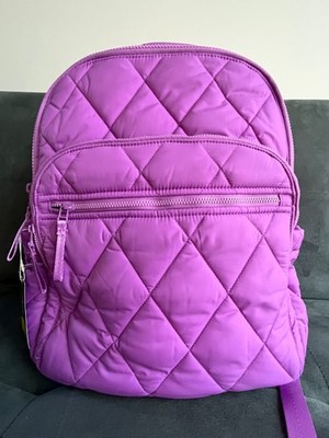 Vera Bradley Quilted Bancroft Featherweight Nylon Backpack - Purple Iris Orchid