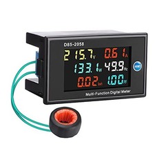AC Multimeter, AC 110V/220V Voltage Current 40-300V 100A 6 Datas HD Color