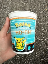 1 Vintage Pokemon 17 Oz Plastic Cup Got To Catch Em All Ho-Oh DesignWare 2000s