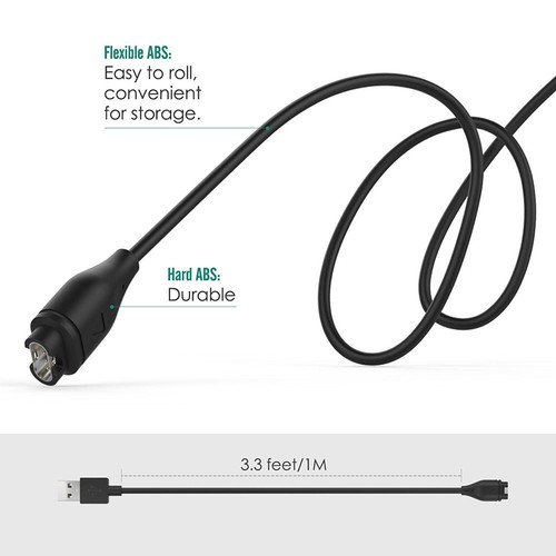 Fast Charger USB Data Charging Cable For Garmin Forerunner 935/Fenix 5 5X Watch - Photo 10 sur 11