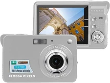Acuvar 18MP Megapixel Digital Camera with 2.7" LCD Screen, Silver 