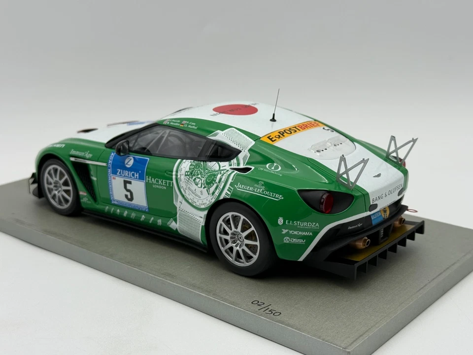 * TM-1801F - Aston Martin V12 Zagato 2012 24 H Nurburgring #5 - 1:18 Tecnomodel - Image 3 of 4