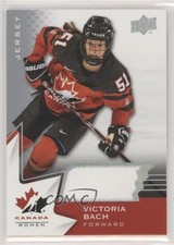 2020-21 Upper Deck Team Canada Juniors Women's WC Jerseys Victoria Bach #44 0v7