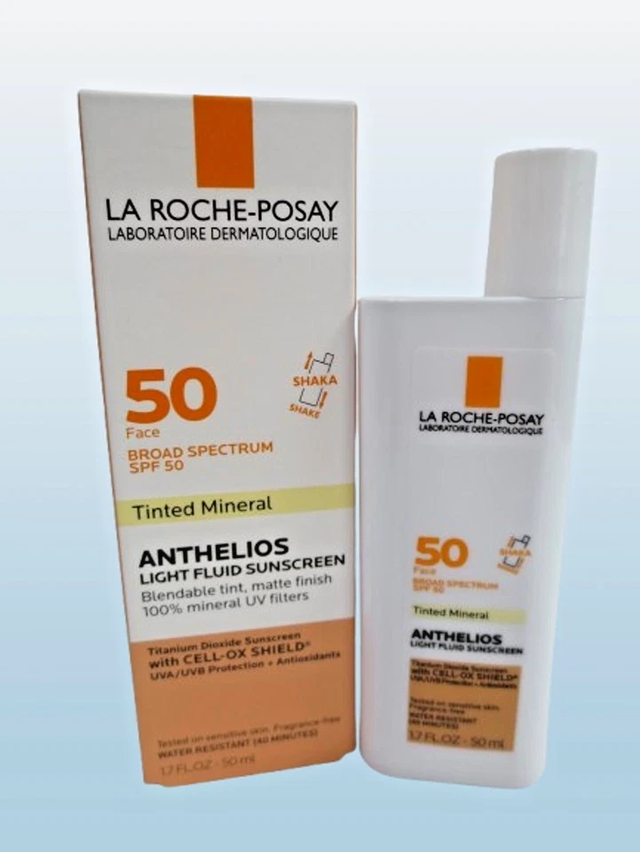 PROTECTOR SOLAR MINERAL TINTADO LA ROCHE POSAY ANTHELIOS SPF 50 1,7 OZ CADUCIDAD: 2026 3 PIEZAS Foto 2 de 4