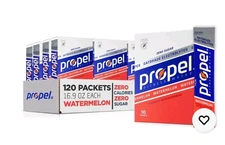 Propel Electrolyte Enhanced Water Drink Mix Powder Packets Watermelon 120 Packet