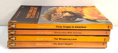 4 x Gerald Durrell Vintage MATCHING Penguin Paperbacks 1966/1967 - Picture 3 of 12