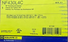 SQUARE D NF40L4C NF PANELBOARD INTERIOR 400 A MAIN LUGS 30 CIRCUT POLES