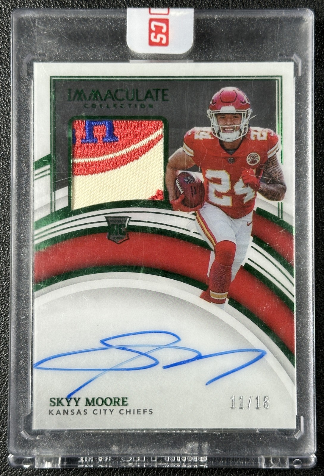 Skyy Moore Panini Immaculate Collection #120 Patch Autograph-Emerald