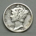 1929-S MERCURY HEAD DIME, XF (#1)