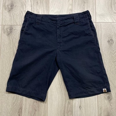 A Bathing Ape Bape Navy Cotton Shorts M Vintage 90s 00s Used Condition
