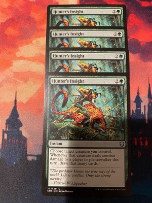 MTG Commander Legends Hunters Insight x 4