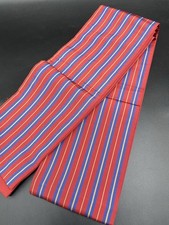 Kimono Konjaku Club Luxury Pure Silk Obi Half Width Striped Hakata Japan