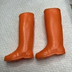 Vintage Barbie Francie Doll Orange Squishy Boots