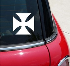 Maltese Iron Cross 1 Sticker Decal Car Window Motorcycle Solid Templar