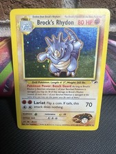 Pokémon Brock's Rhydon Holo Rare Gym Heroes 2/132 Wizards 2000 English on eBay