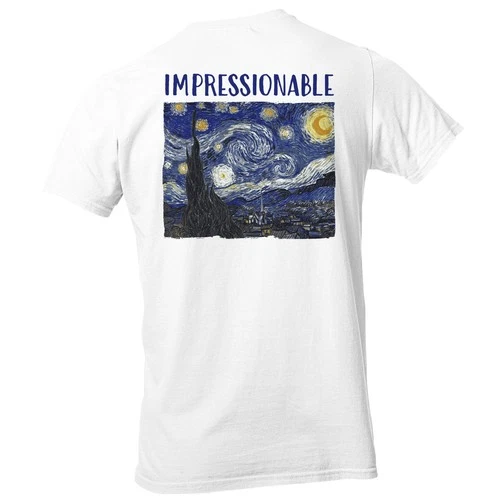 Starry Night Parody Art Men's T-shirt - product listing photo