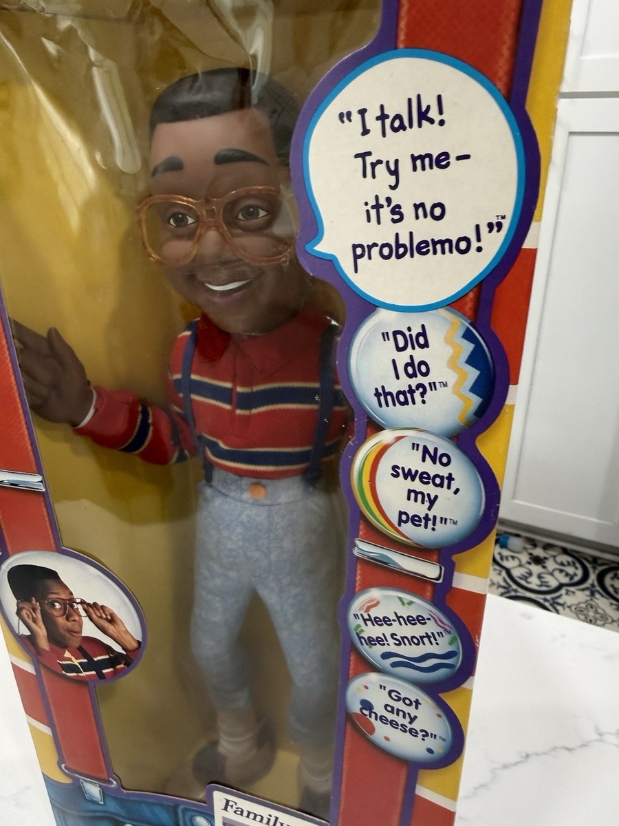 1991 Hasbro Family Matters Steve Urkel Talking Doll Sealed. Voice