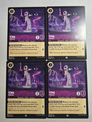 4x Yzma - Alchemist 60/204 The First Chapter Regular Playset