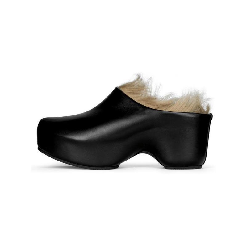 PANTOFOLA D’ORO Sandali ciabatte donna estivi punta tonda tacco alto zeppa plateau pull on casual
