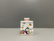 Meissen Teedose Indische Blumen Kakiemon Insekten Fr&uuml;chte Gold 1.Wahl H:12cm