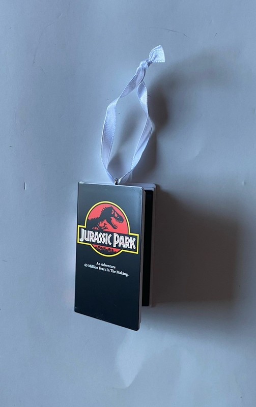Hallmark Jurassic Park VHS Movie Christmas Ornament
