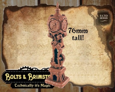 Big Clock - True 28/32mm  Scale - EC3D Design - Bolts and Brimstone