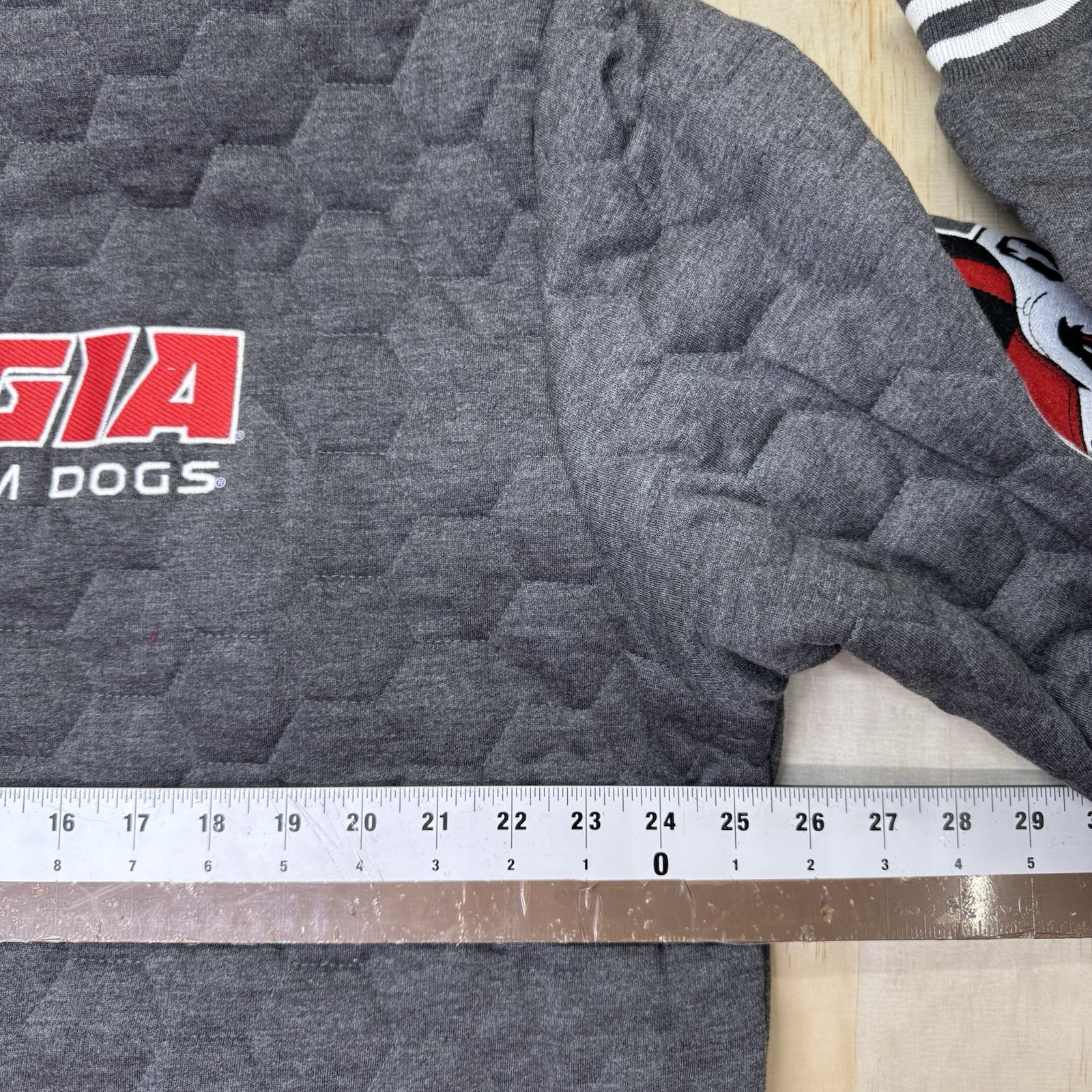 NWOT Georgia Bulldogs Franchise Club Diamond Quilt Full Zip Hoodie Jacket sz XL