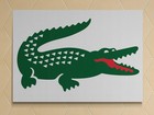 LARGE RARE LACOSTE GLOSS METAL display advertising sign Large Size A3