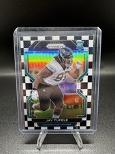 Panini Prizm Jay Tufele Rookie Black & White Checkerboard #440 Jaguars 2021