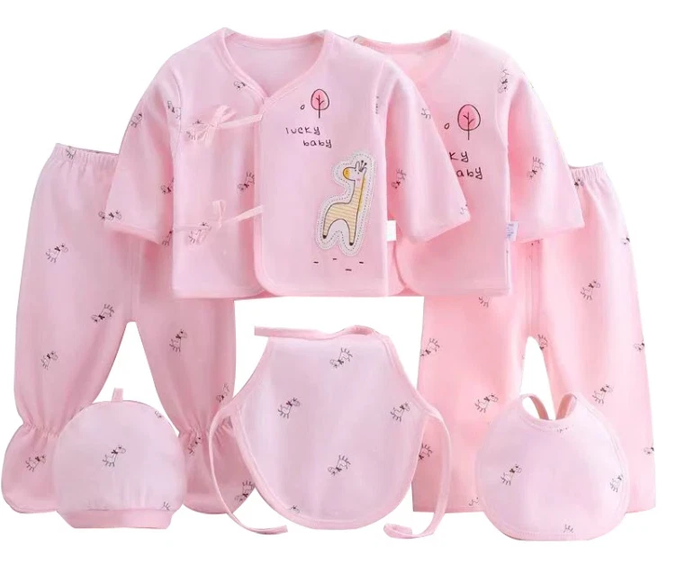7Piece Newborn Baby Stuff Toddler Clothes Cartoon Cute Cotton T-shirt+Pan
Opens in a new window or t