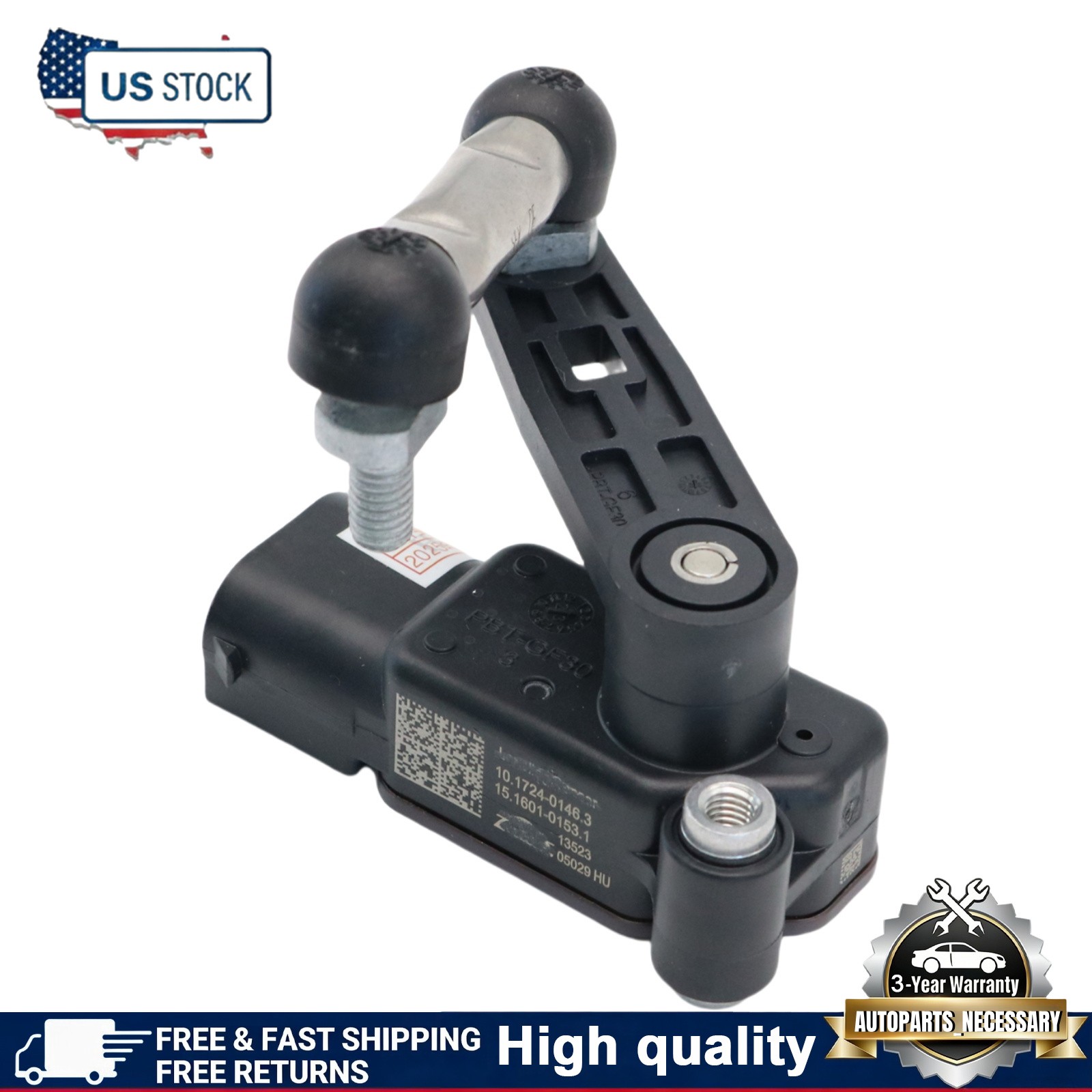 Fit For Maserati Levante 3.0L V6 Rear Left&Right Vehicle Height Sensor 670037527