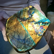 5.61LB Natural Labrador moonstone quartz free form mineral specimen 2.55kg