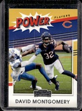 2021 Panini Contenders David Montgomery Power Players #PP-DMO Bears