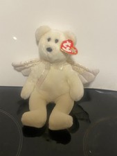  Ty Beanie Babies- Herald the White Angel Bear with Tags  7ad*