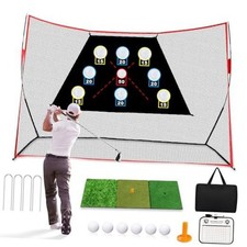 Professional Golf Net, 10x7Ft Golf Practice Hitting Net with Scoring Target