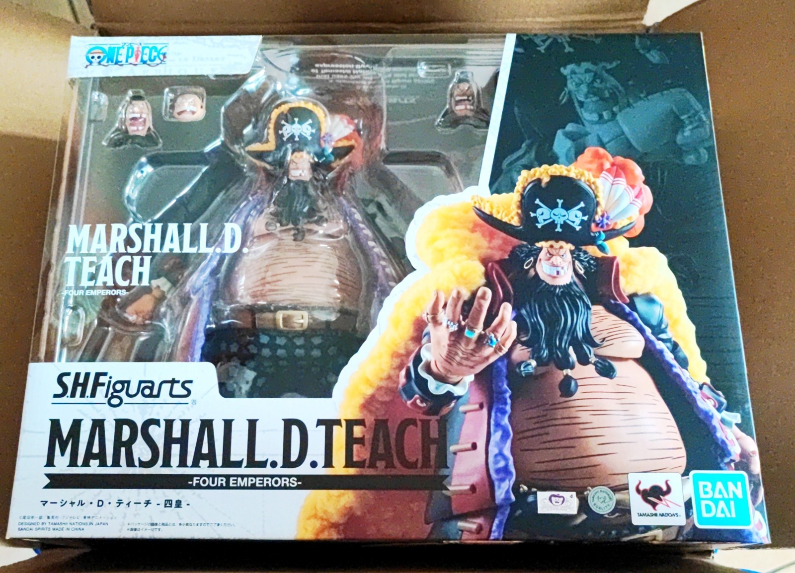 Bandai S.H. Figuarts One Piece Marshall D. Teach 4 Emperadores 24 cm