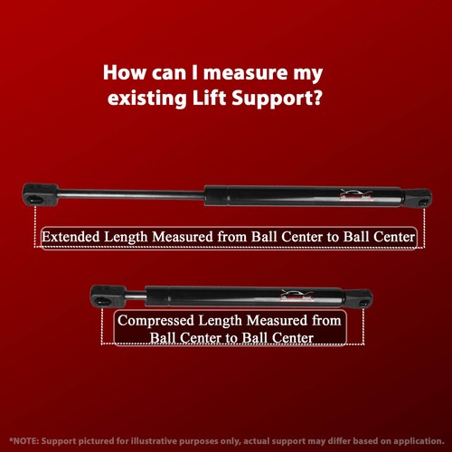 Qty 2 10mm Metal Claw End Lift Supports 27 Inches extended 80lbs Pressure - Picture 3 of 9