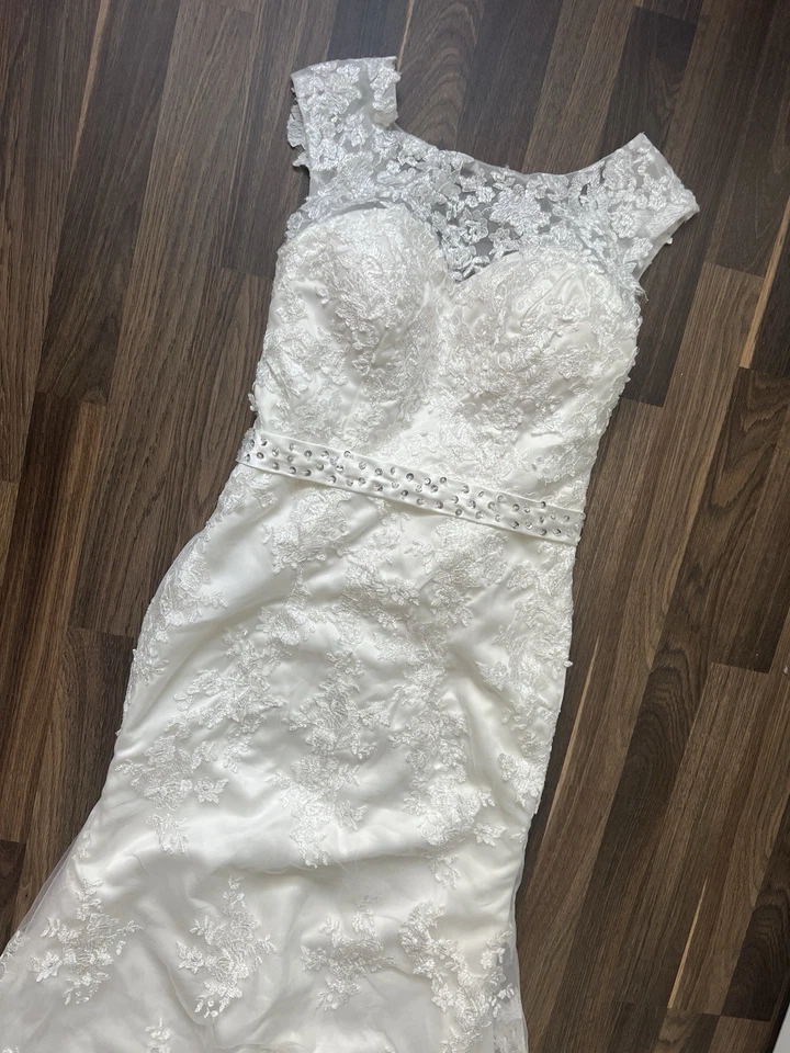 brautkleid hochzeitskleid, XS 34, Weiß, Meerjungfrau - Bild 4 von 4