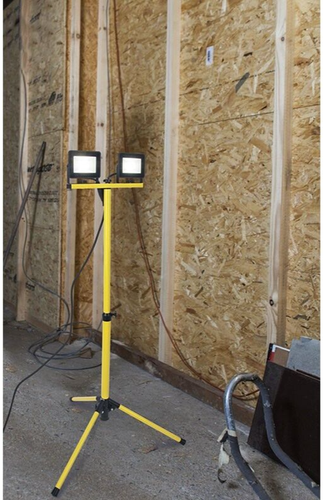 Lutec Colossus (2 x 20 Watt) Arbeitsleuchte gelb integriert LED IP65 - Bild 3 von 3