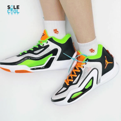 Air Jordan Tatum White Orange Green Home Team Jason Tatum DZ3324