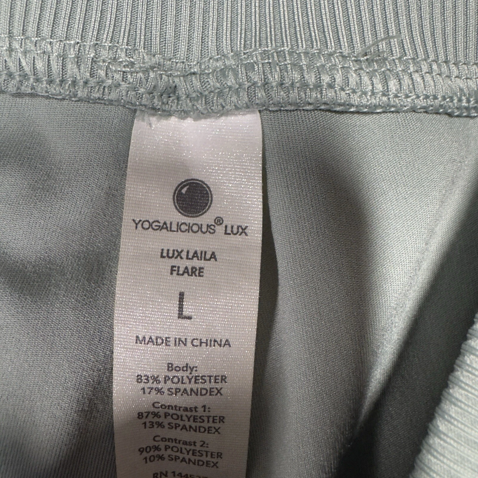 yogalicious lux laila wide leg flare high rise sage pants